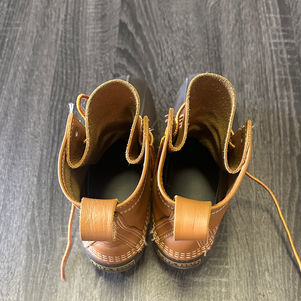 L.L. Bean Tan 6” Tan / Bean Duck Boots - Picture 4 of 7